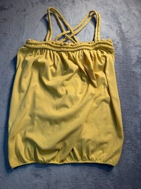BCBGeneration Sunny Yellow Braided-Strap Cami
